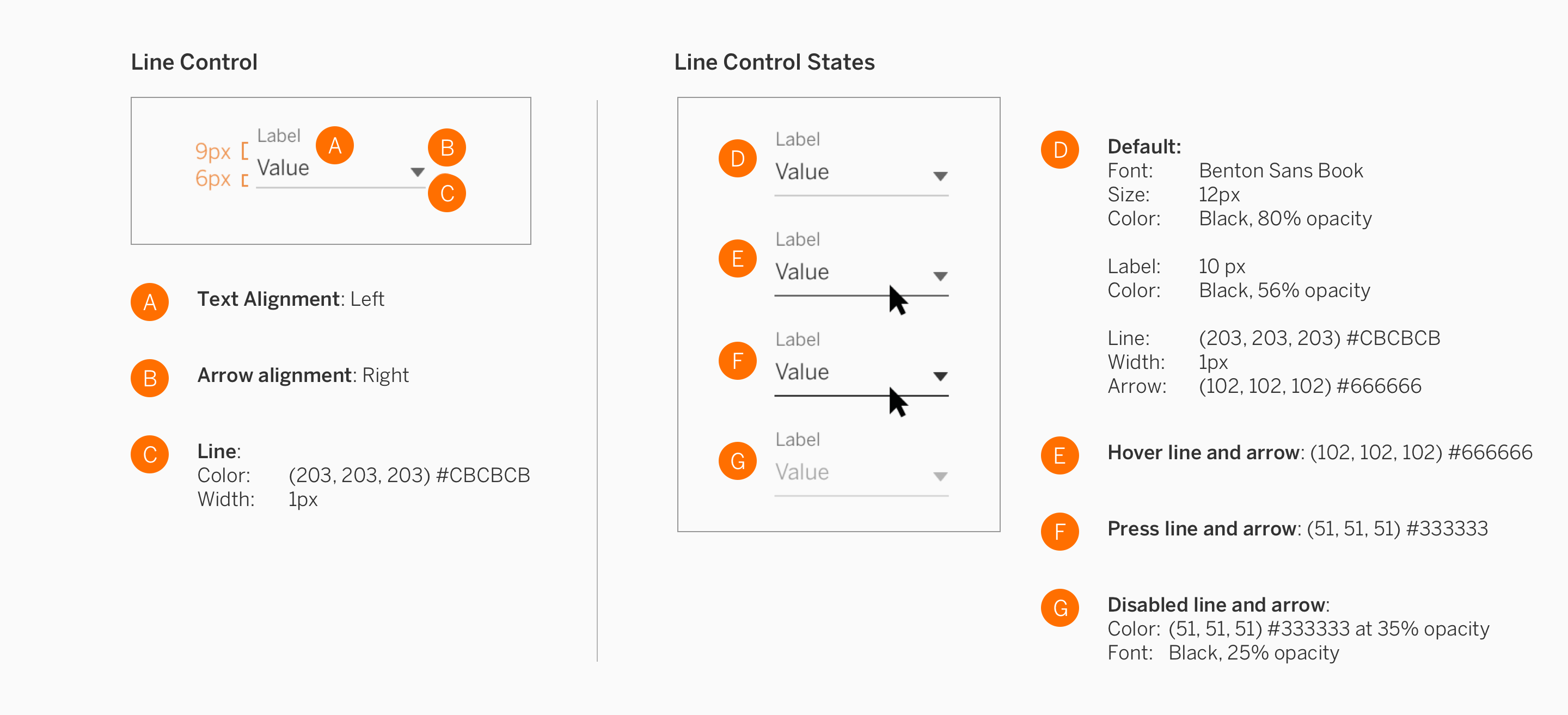 line controls spec