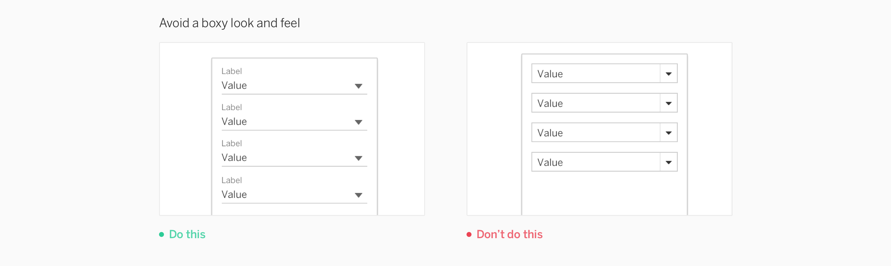 stacking dropdowns