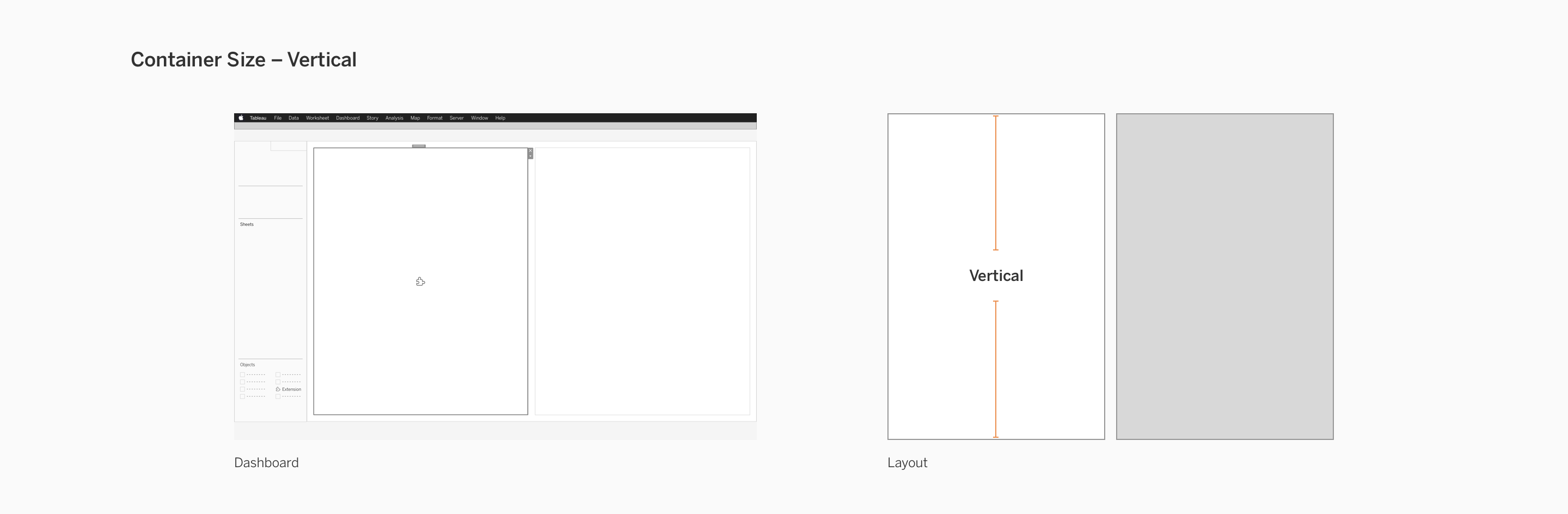 container size - full vertical height