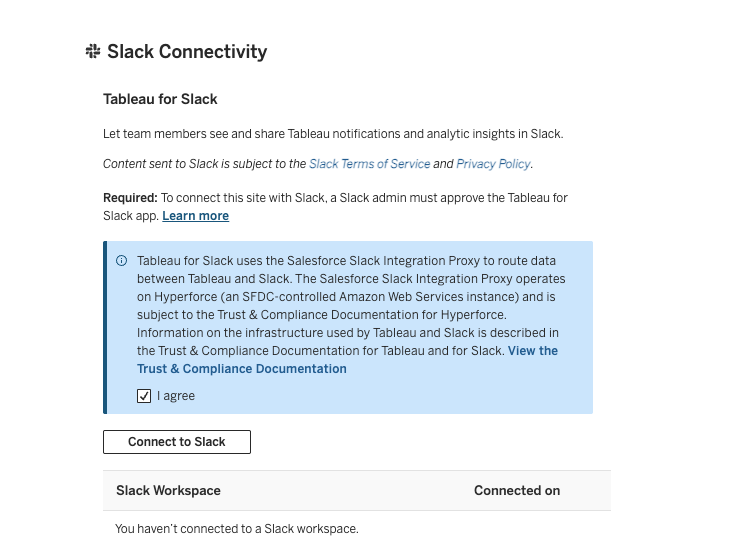 Connect to Slack